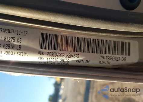 2018 Dodge Challenger Sxt from USA, damaged, VIN 2C3CDZAG2JH204575